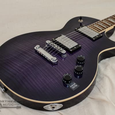 ESP/LTD EC-256FM Electric Guitar - See Thru Purple Sunburst image 6