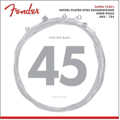 Fender 7250 5 String Bass Strings, Nickel Plated Steel, Long Scale, .045-.125 image 3