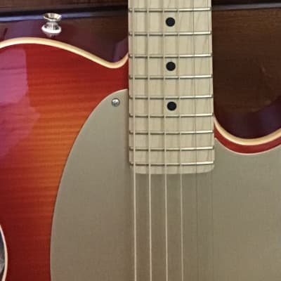 Custom Assembled Baritone Esquire/Tele Type Guitar 2019 Cherry Sunburst image 3