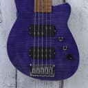 Reverend Mercalli 5 FM 5 String Electric Bass Guitar Purple Flame Maple w Gigbag