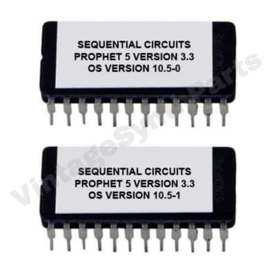 Sequential Circuits Prophet-5 Rev 3.3 Firmware Version 10.5 Rom Eprom SCI P5 V