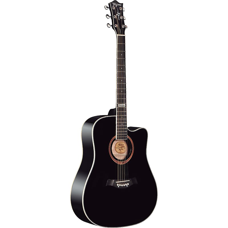 Tagima Guitars America Series Kansas Acoustic Guitar, Black image 1