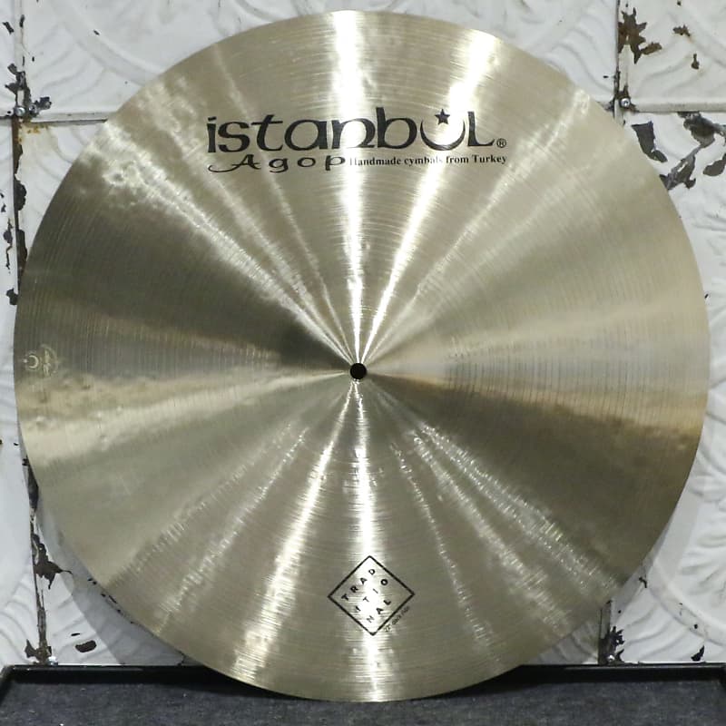 Istanbul Agop Traditional Dark Ride Cymbal 22in (2412g) image 1