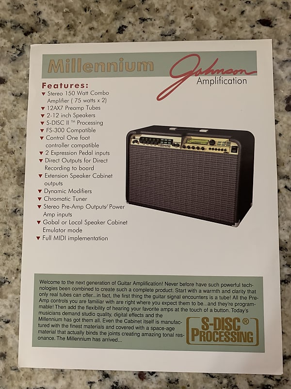 Johnson Millennium Brochure 90’s? Reverb