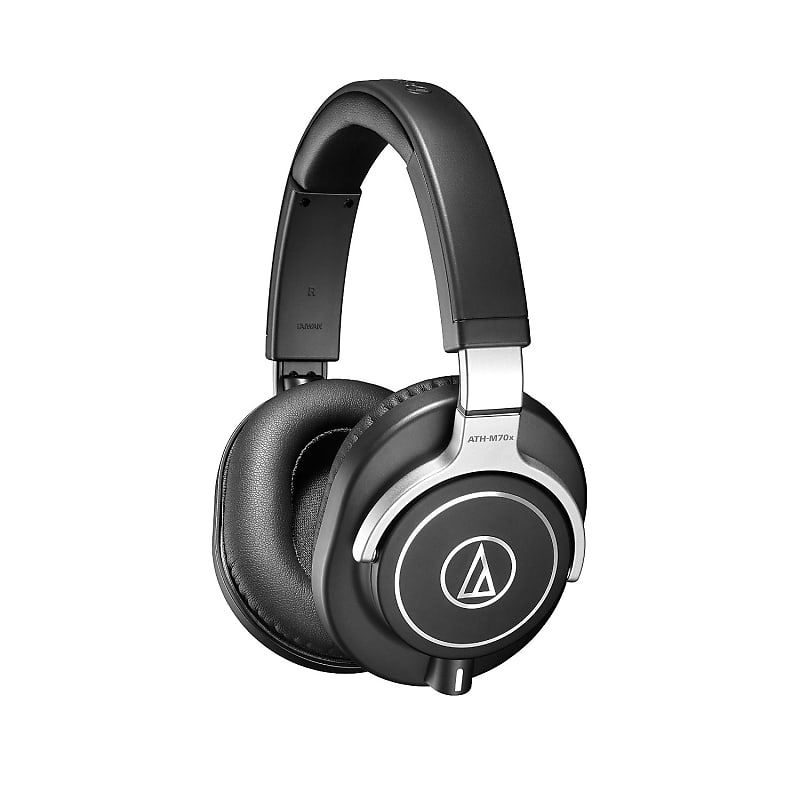 Audio-Technica ATH-M70X Closed-Back Dynamic Professional Studio Monitor Headphones, Black image 1