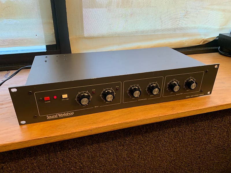 Sound Workshop 242C Stereo Spring Reverb Recapped 1980s Black | Reverb