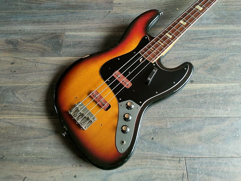 matsu ペース 1970's Westminster Japan (Matsumoku) Sunburst Jazz Bass | Reverb