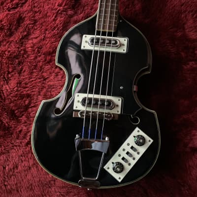 c.1967- Firstman/Teisco Gen Gakki Baroque Special MIJ Vintage Bass  “Black” image 1