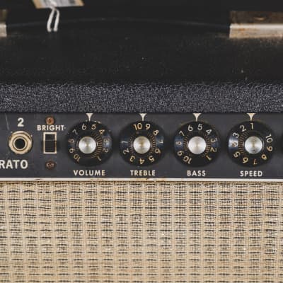 Fender 1966 Bandmaster Black Panel Tube Amplifier Head - Used image 8