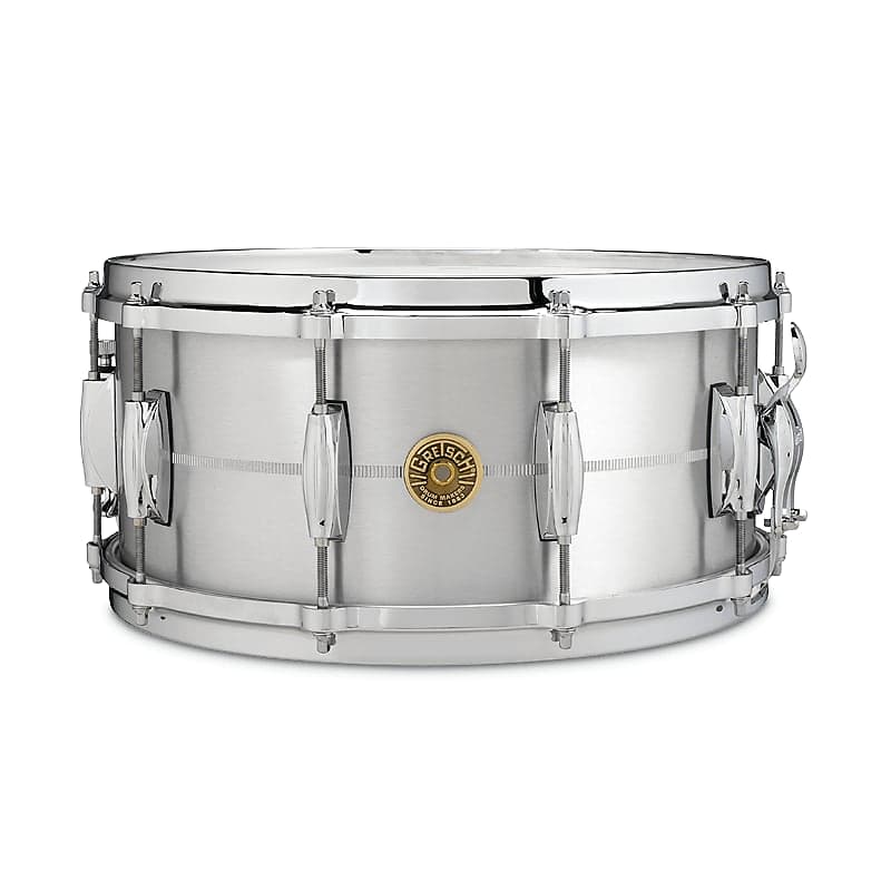 Gretsch USA Custom 6.5x14" Solid Aluminum Snare Drum image 1