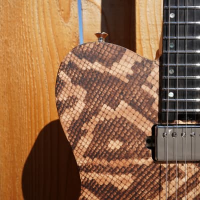 ESP USA TE-II Hardtail Snakeskin 6-String Electric Guitar w/ Form Fit Case (#4 of 10 Made Worldwide) image 14
