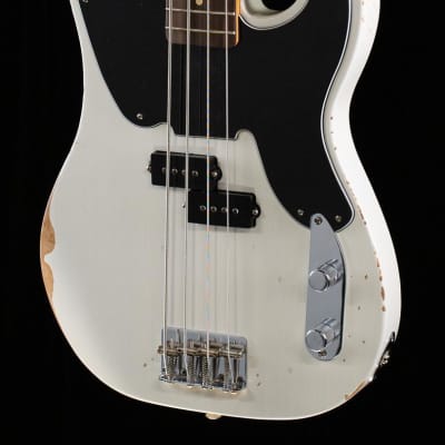 Fender Mike Dirnt Road Worn Precision Bass White Blonde Bass Guitar-MX21539346-10.87 lbs image 5