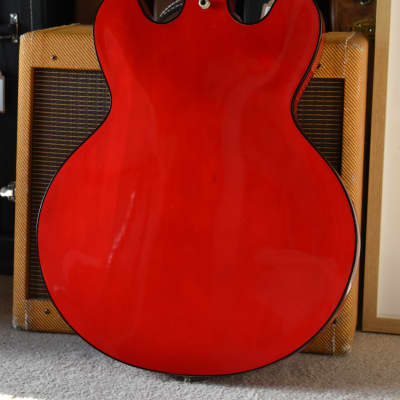 2000 Gibson USA Limited Edition ES-335 BP Translucent Red, Black Binding, Ebony Board w/OHSC, RARE image 14