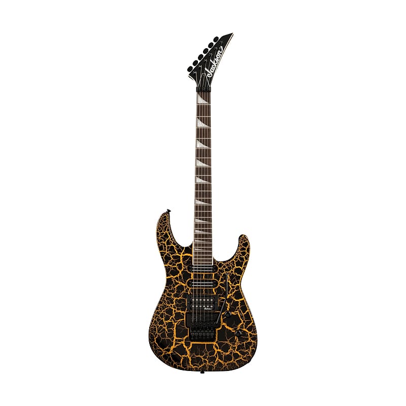 Jackson X Soloist SL3X DX Electric Guitar, Yellow Crackle image 1