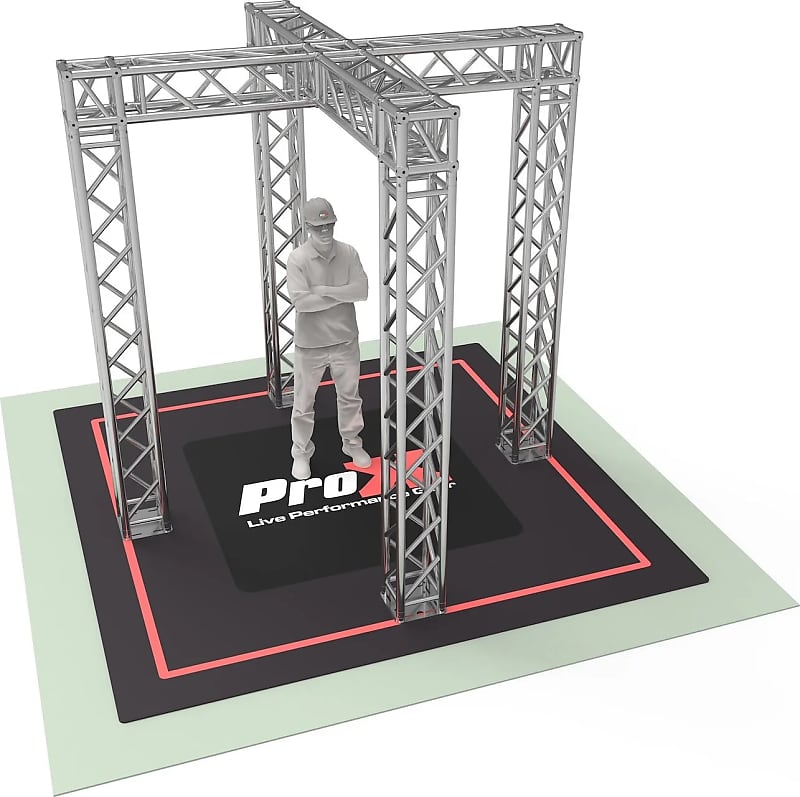 Tradeshow Booth 9.42 W X 9.42 L X 9.20 FT H with X Shape Reverb