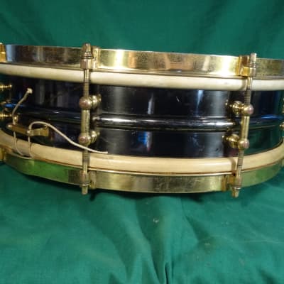 Ludwig Inspiration Snare Drum c.1918-26 Black Nickel/Gold image 7