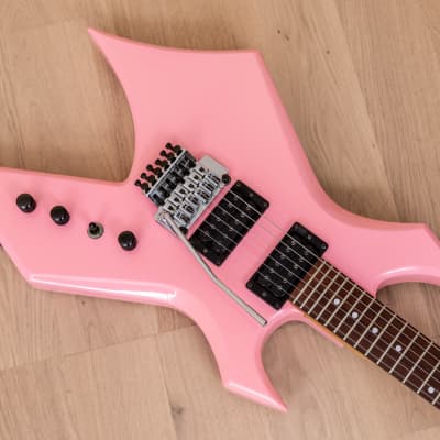 1987 BC Rich Warlock NJ Series Vintage Electric Guitar Hot Pink w