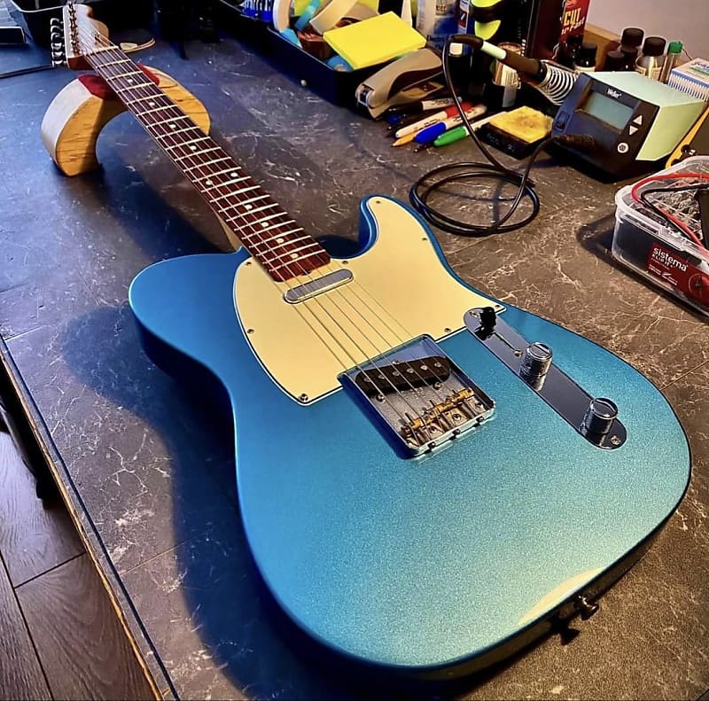 Fender Vintera '60s Telecaster Modified with Pau Ferro Fretboard 2019 - Present - Lake Placid Blue image 1