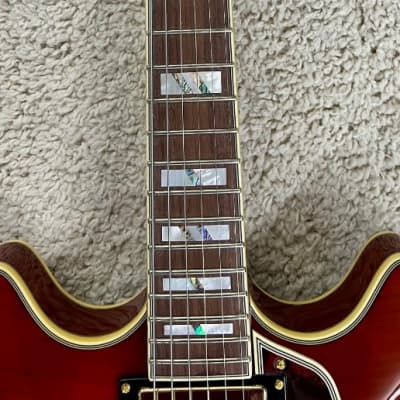 D'Angelico Excel DC Semi-Hollow Viola Finish Electric Guitar w/Case DAEDCVIOGS image 5