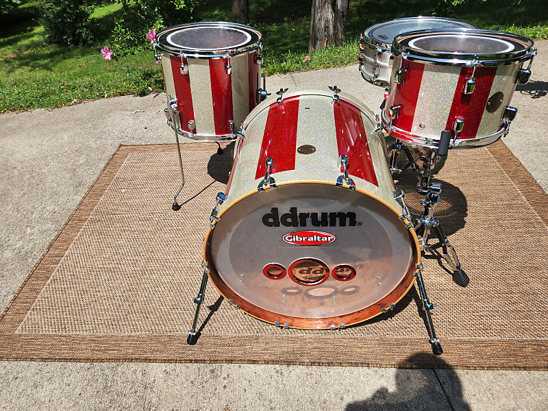 Ddrum Dios Bubinga Silver Red Sparkle Reverb