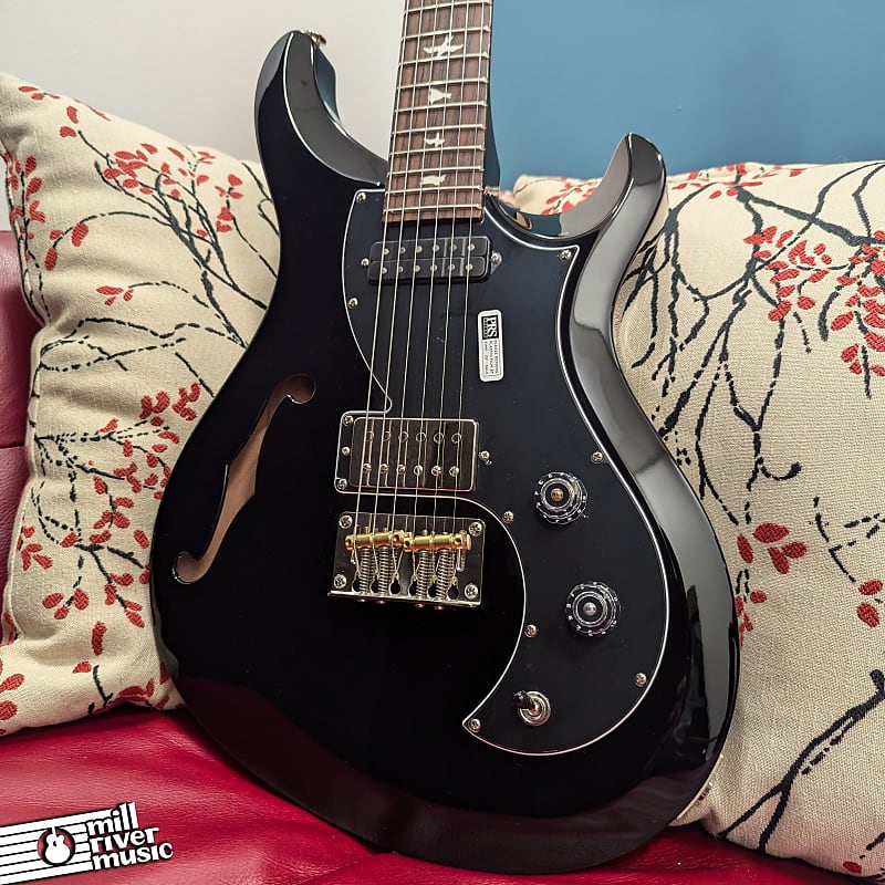 Paul Reed Smith PRS S2 Vela Semi-Hollow 2024 Electric Guitar Black w/Bag
