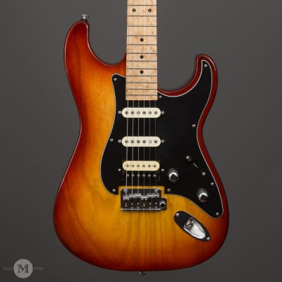 GJ2 Guitars - Glendora NLT -  HSS - Cherry Sunburst - Birdseye Maple Neck - Used image 1