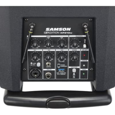 Samson Expedition XP310w-K: 470 to 494 MHz 10" 300W Portable PA System with Wireless Microphone (K) image 5