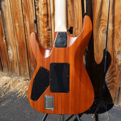 ESP USA M-II FR - Black Aqua Sunburst Satin 6-String Electric Guitar w/ Black Tolex Case (2024) image 15
