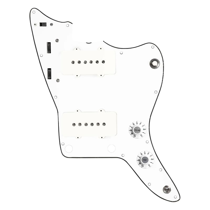 Mint 920D Custom Upgraded Jazzmaster Vintage Loaded Pickguard White on White image 1