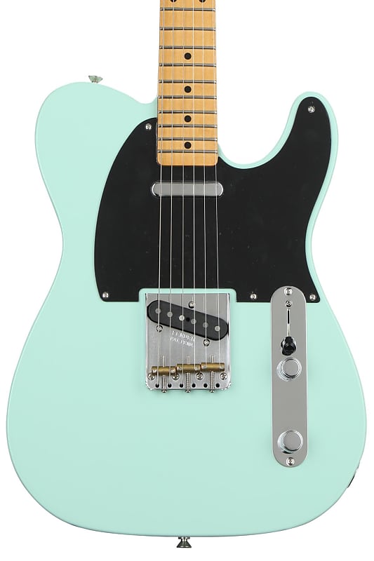 Fender Vintera 50s Telecaster Modified Surf Green Reverb