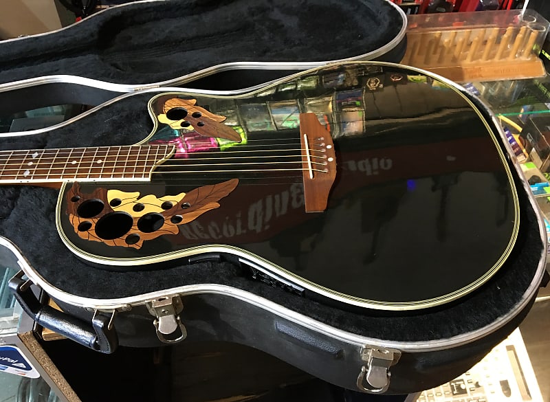 Ovation CS257 Celebrity Deluxe Gloss Black Finish Thin Bowl