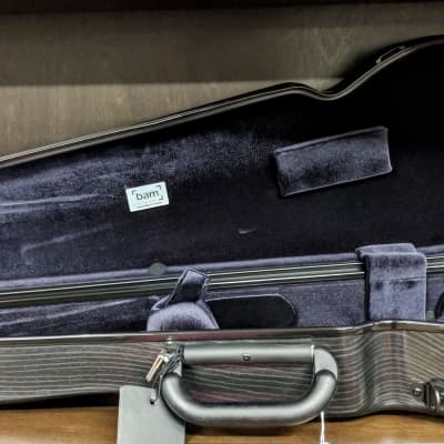 BAM France Hightech Contoured 4/4 Violin Case in Black Lazure