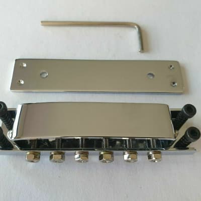 Quality Tune o matic Bridge for Rickenbacker in Chrome image 1