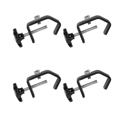 Mad Owl 3Pack Clamps for Lights Stage Lighting Equipment & Accessories, Lighting C Clamp DJ Light Pole Clamp Truss Clamp, Half Couple