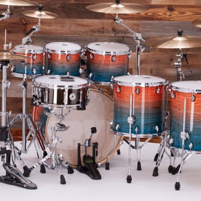 MAPEX ARMORY LIMITED EDITION 7 PIECE DRUM KIT, GARNET OCEAN image 9