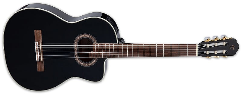 Takamine GC6CE-BLK G-Series Classical Acoustic Guitar, Black image 1