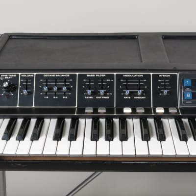 Moog Polymoog Keyboard model 280a + Polypedal Controller + stand + case + manual (serviced) image 8