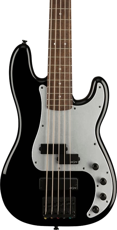 Squier Contemporary Active Precision Bass PH V 5-String Bass, Black image 1