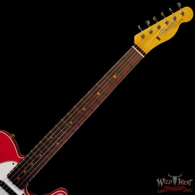 Fender Custom Shop 1962 Telecaster Custom Rosewood Slab Board Hand-Wound Pickups Relic Fiesta Red 7.10 lbs image 4