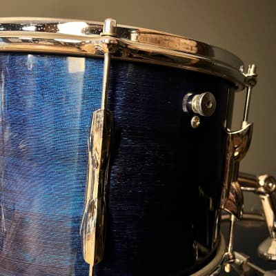 VINTAGE 1960's Premier Drum Set in Blue w/ Steel Olympic by Premier Snare Drum - 14x22, 8x12, 14x14 & 5x14 image 9