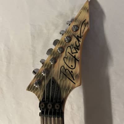 B.C. Rich Virgin Platinum Series Electric Guitar MIK Korea 1980s - Snakeskin image 9