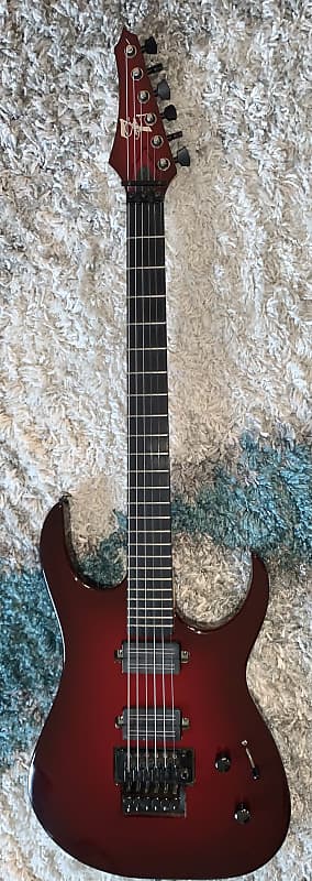 Strictly 7 Guitars custom shop   Super Strat Floyd    rose  red electric    guitar made in  the usa ohsc image 1