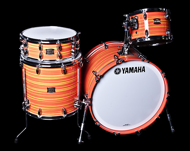 Yamaha CC2F40 Club Custom 4 Piece Shell Pack Drumset in Swirl Orange image 1