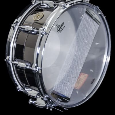 Gretsch Limited Edition G4166 6x14'' Thin Shell Black Nickel Over Brass  Snare Drum | Reverb