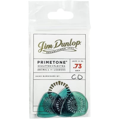 Dunlop Animals As Leaders Primetone, Green Guitar Picks .73 mm 3 Pack image 1