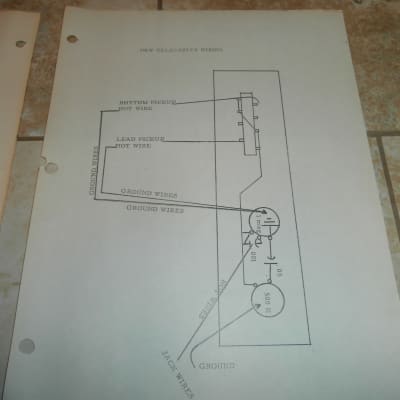 Vintage Early 1970's Fender Telecaster Replacement Parts List & Wiring Diagram! Original Case Candy! image 4