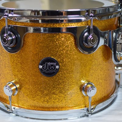 DW RAMMSTEIN Performance FP Gold Sparkle Shell Kit 3-piece image 3