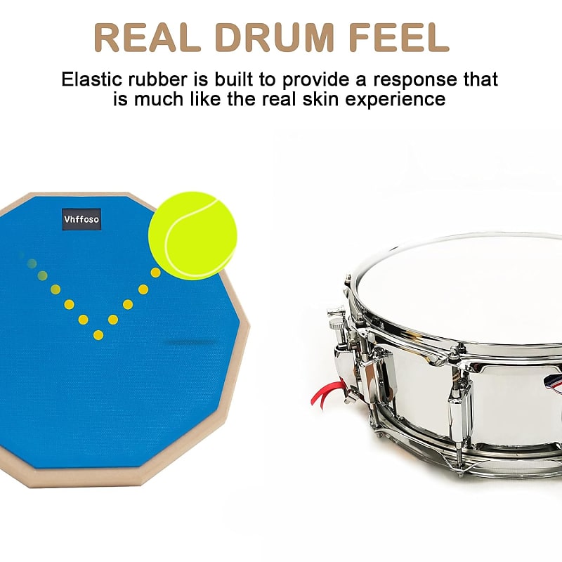  RealFeel by Evans Practice Pad, 6 Inch with Drum Sticks, Pair :  Musical Instruments
