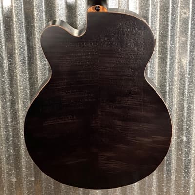 Aria Pro FEB-F2/FL 4 String Acoustic Electric Fretless Bass Black Stain & Bag #9506 image 9