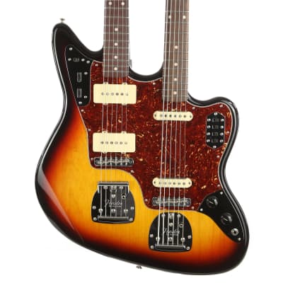 Fender Custom Shop Doubleneck Jazzmaster and Bass VI Masterbuilt Dennis Galuszka 3-Tone Sunburst image 1
